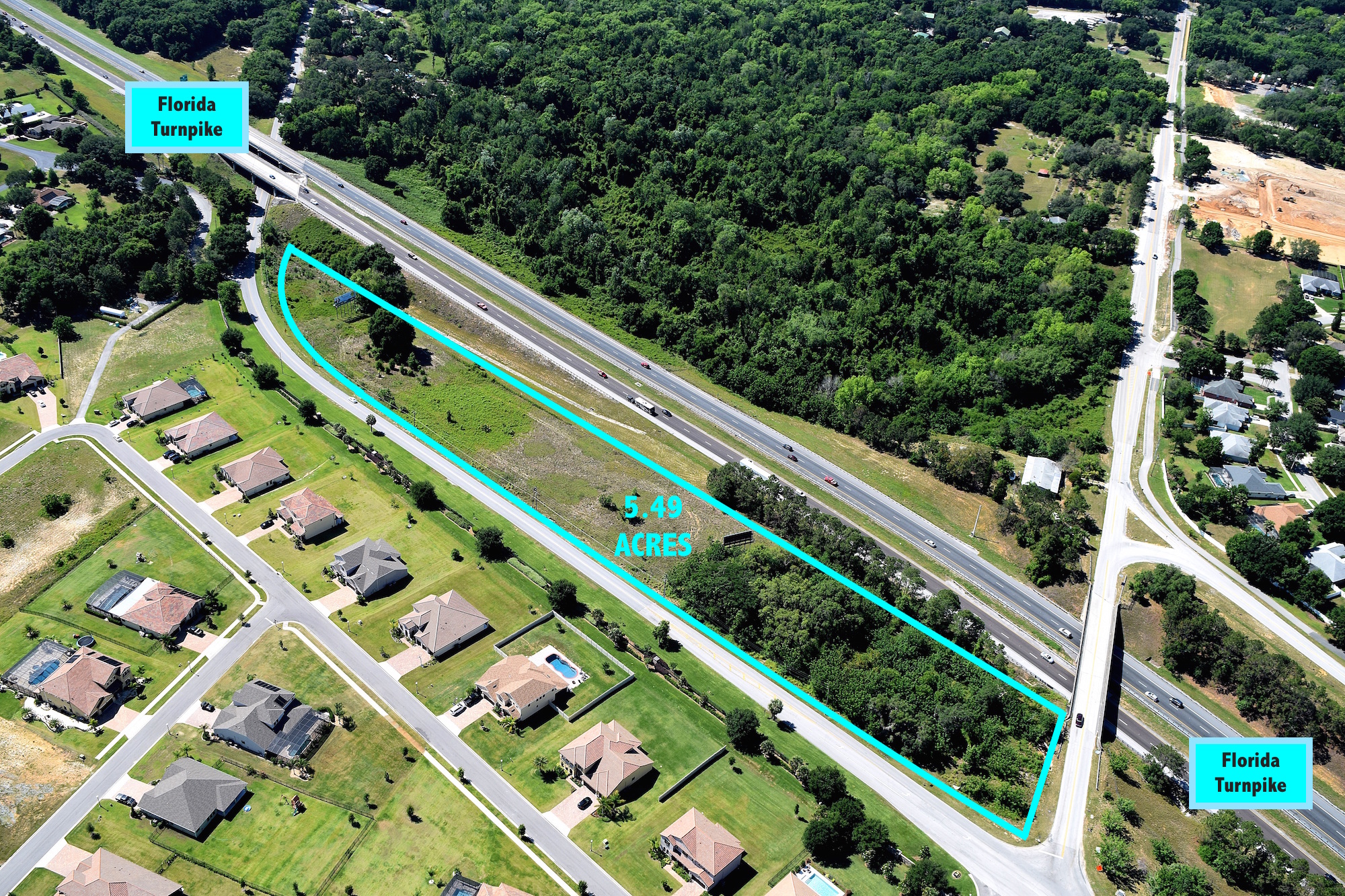 5.49 Acre Commercial Site on Florida Turnpike Masters Realty